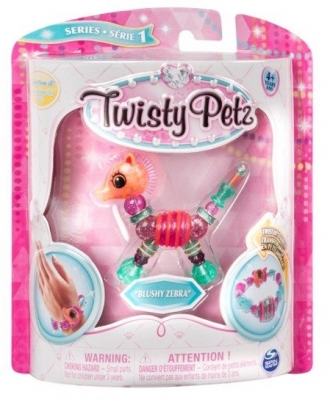 TWISTY PETZ BRATARA ANIMALUT PENTRU COLECTIONAT ZEBRA BLUSHY SPIN MASTER