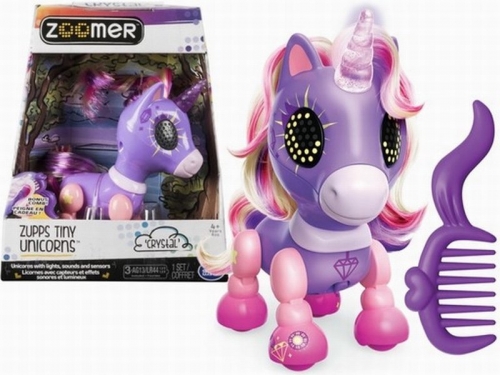 UNICORN INTERACTIV ZOOMER ZUPPS CRYSTAL SPIN MASTER