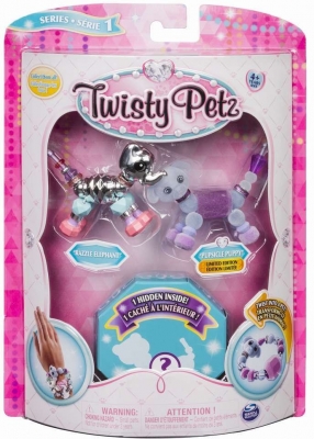 TWISTY PETZ SET 3 BRATARI ANIMALUTE ELEFANT CATEL LEUSOR SPIN MASTER