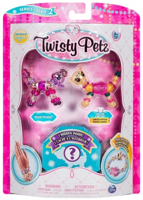 TWISTY PETZ SET 3 BRATARI ANIMALUTE PUDEL GHEPARD SI SURPRIZA SPIN MASTER