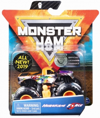 Masina de jucarie Metalica Hurricane Force, scara 1 la 64, Monster Jam Spin Master