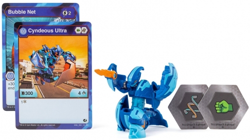 Figurina bila Bakugan Ultra Aquos Cyndeous Knight Blue Spin Master