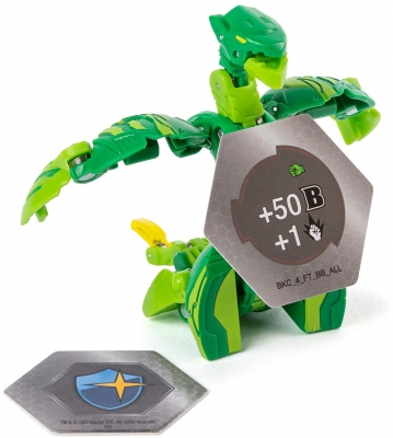 Figurina bila Bakugan Ultra Ventus Serpenteze Leviathan Green Spin Master