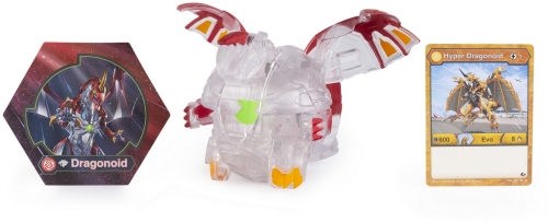 Figurina bila Bakugan Deka Jumbo Diamond Dragonoid Spin Master