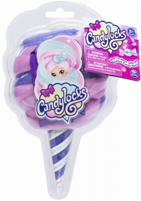 Papusa Candy Locks misterioasa si parfumata mov roz Spin Master