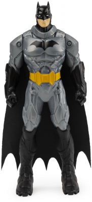 Figurina Batman costum gri, 15 cm, Spin Master