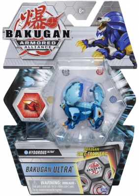 Figurina bila Bakugan S2 Ultra Hydorous cu card Baku-gear Spin Master