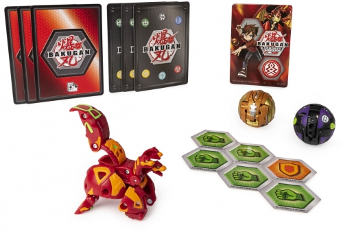 Figurine bila Bakugan S2 Start Pack Dragonoid Howlkor si Pegatrix Ultra 3 buc/set Spin Master