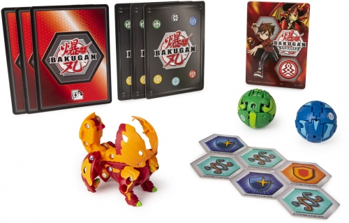 Figurine bila Bakugan S2 Start Pack  Dragonoid Howlkor si Hydorous Ultra 3 buc/set Spin Master