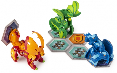 Figurine bila Bakugan S2 Start Pack  Dragonoid Howlkor si Hydorous Ultra 3 buc/set Spin Master