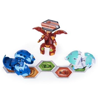 Figurine bila Bakugan S2 Start Pack Cycloid Hydorous Dragonoid Ultra 3 buc/set Spin Master