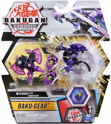 Figurina bila Bakugan S2 Ultra Eenoch cu echipament Baku-gear Spin Master