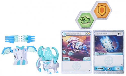 Figurina bila Bakugan S2 Ultra Hydorous cu echipament Baku-gear Spin Master