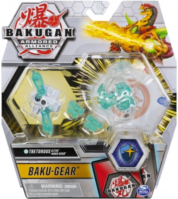 Figurina bila Bakugan S2 Ultra Tretorous cu echipament Baku-gear Spin Master