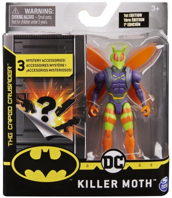 Figurina Killer Moth flexibila, 10 cm, cu 3 accesorii surpriza Spin Master