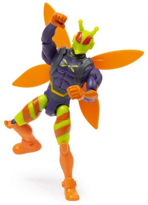 Figurina Killer Moth flexibila, 10 cm, cu 3 accesorii surpriza Spin Master