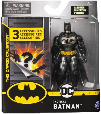 Figurina Batman articulata, 10 cm, cu 3 accesorii Spin Master