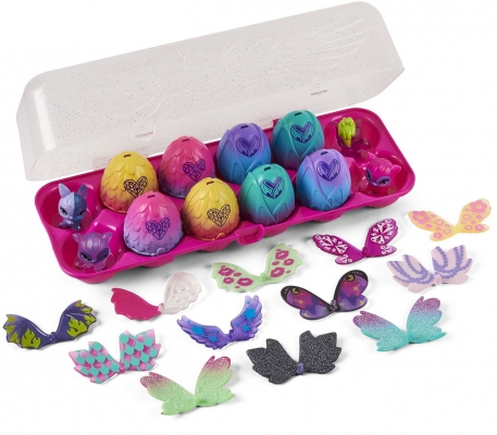 Set animalute mistice Wild Wings in ousoare Hatchimals 12 buc/set Spin Master