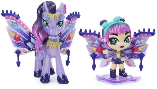 Set de joaca cu figurine Pixies Riders, violet, Hatchimals Spin Master