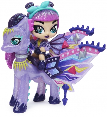 Set de joaca cu figurine Pixies Riders, violet, Hatchimals Spin Master