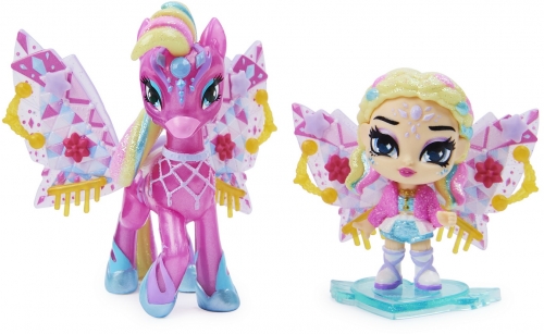 Set de joaca cu figurine Pixies Riders, roz, Hatchimals Spin Master