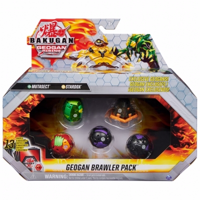 Set figurine Bakugan S3 Geogan Brawler Mutasect si Stardox Spin Master