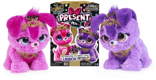 Jucarie interactiva animalut de companie surpriza Princess Present Pets Spin Master