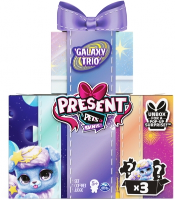 PRESENT PETS MINIS ANIMALUTE DE COMPANIE GALAXY TRIO SPIN MASTER