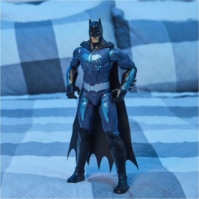 Figurina Batman Blue Tech cu 11 puncte de articulatie, 30 cm, Spin Master