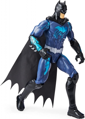 Figurina Batman Blue Tech cu 11 puncte de articulatie, 30 cm, Spin Master