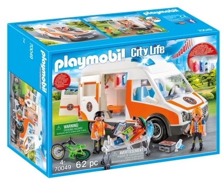 Ambulanta Cu Lumini Intermitente Playmobil