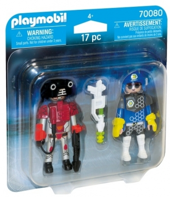 Set 2 Figurine - Politist Si Hot Playmobil