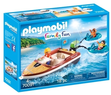 Barca Cu Motor Si Colacuri Playmobil