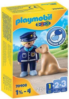 1.2.3 Politist Cu Catel Playmobil