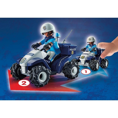 Playmobil - Vehicul Pullback De Politie