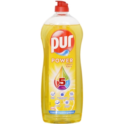 Detergent lichid pentru vase Power Lemon Extra 750 ml Pur