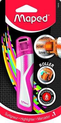 Textmarker Roller roz, Fluo Peps Maped 