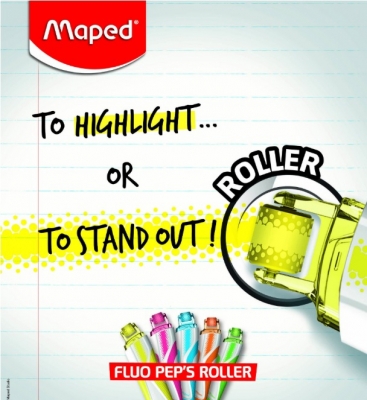 Textmarker Fluo Pep Roller 10 buc/display Maped