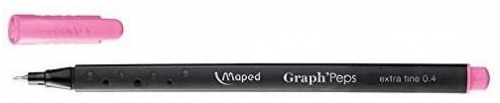 Fineliner 0.4 mm, roz, Graph Peps Maped 