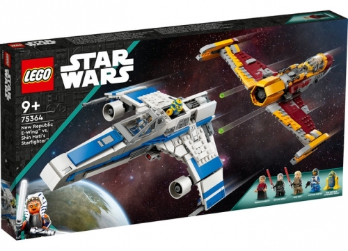 E-Wing al Noii Republici vs Starfighter-ul lui Shin Hati 75364 Star Wars 