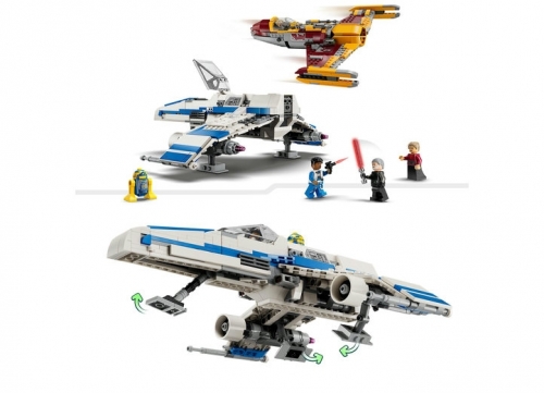 E-Wing al Noii Republici vs Starfighter-ul lui Shin Hati 75364 Star Wars 