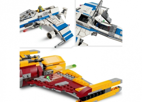 E-Wing al Noii Republici vs Starfighter-ul lui Shin Hati 75364 Star Wars 