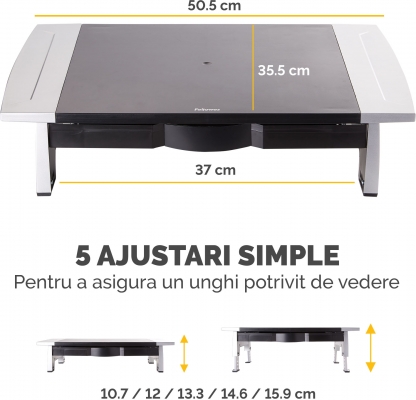 Suport monitor cu sertar Fellowes