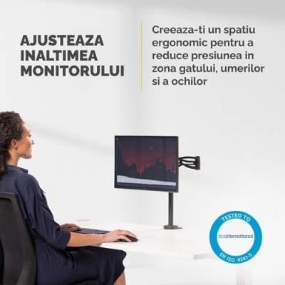 Brat monitor ajustabil Fellowes