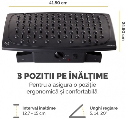 Suport pentru picioare Climate Control Fellowes