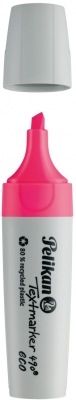 Textmarker 490 eco, set 4 culori neon, in cutie de carton, Pelikan