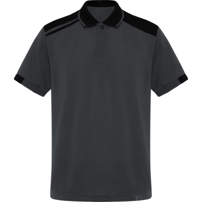 Tricou polo Samurai, unisex, Plumb/Negru, Roly