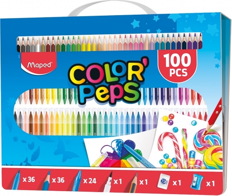 Set coloriaj 100 piese Maped 