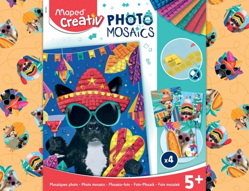 Set creativ Adventure Animals Photo Mosaics Maped 