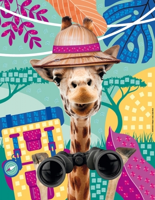 Set creativ Adventure Animals Photo Mosaics Maped 